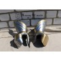 Italian gauntlets with brass decoration
