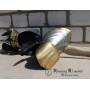 Italian gauntlets with brass decoration