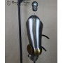 Set hardened legs with brass decoration