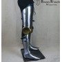 Set hardened legs with brass decoration