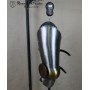 Set hardened legs with brass decoration