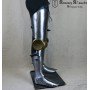 Set hardened legs with brass decoration