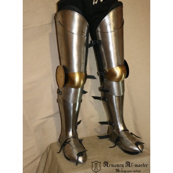 Set titanium legs with brass decoration
