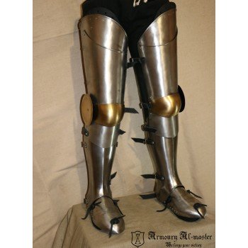 Set titanium legs with brass decoration