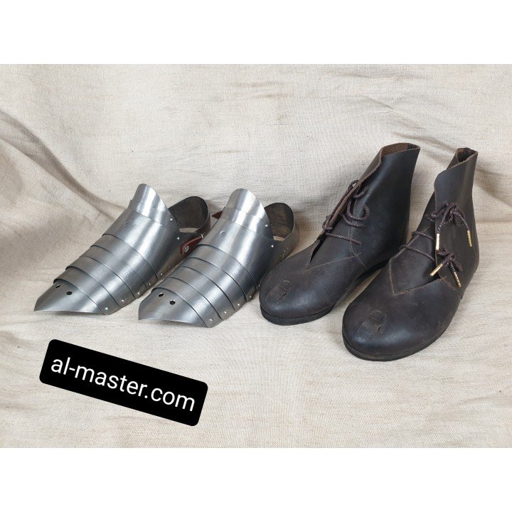 Set titanium sabatons with boots