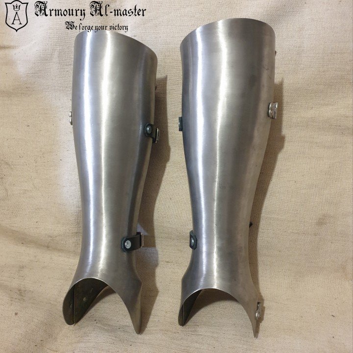 Titanium greaves